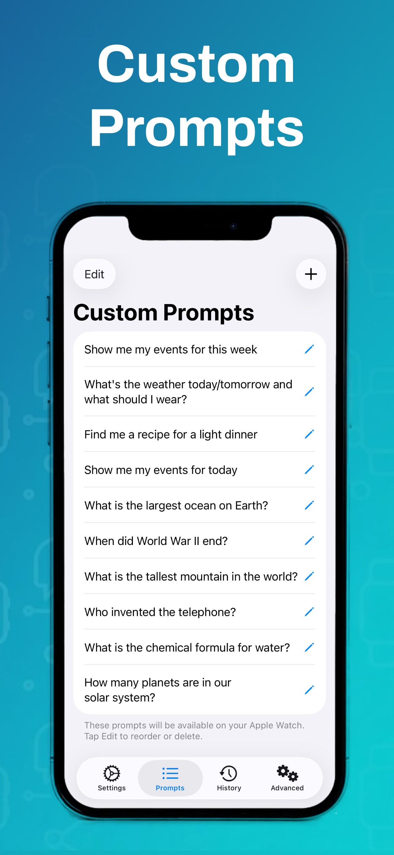 Custom Prompts - Save your favorite queries